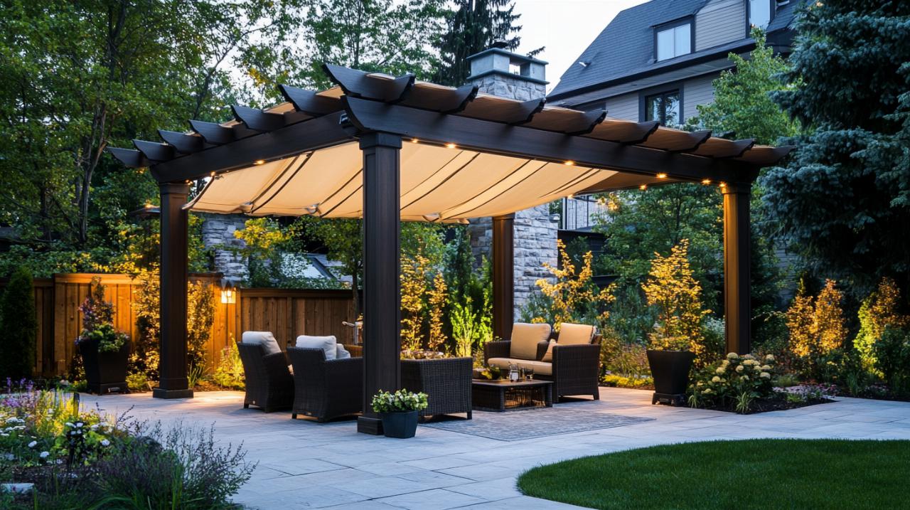 ¿Necesitas permiso para instalar una pérgola tela con toldo enrollable en tu jardín?